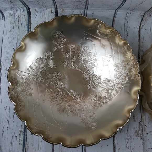 Vtg Arthur Armour Hammered Aluminum Goldtone Bowls - Picture 3 of 8